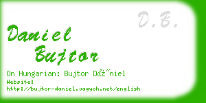daniel bujtor business card